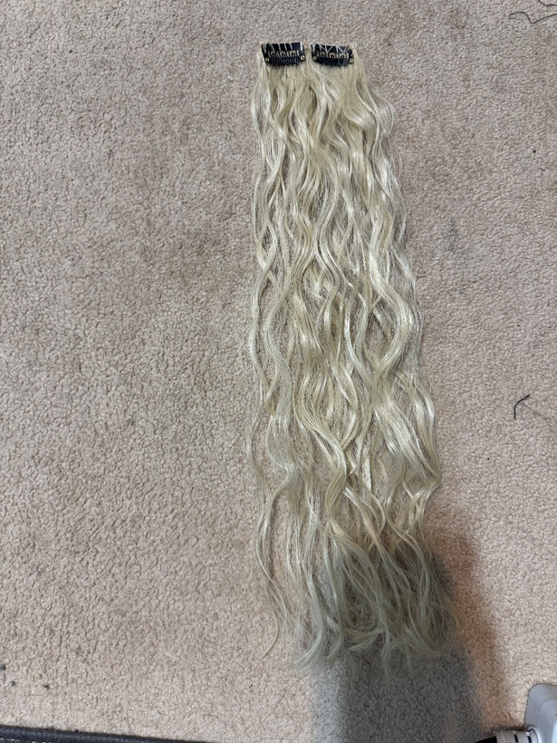 اکستنشن موی دوگیره ای فر( زلف فر)