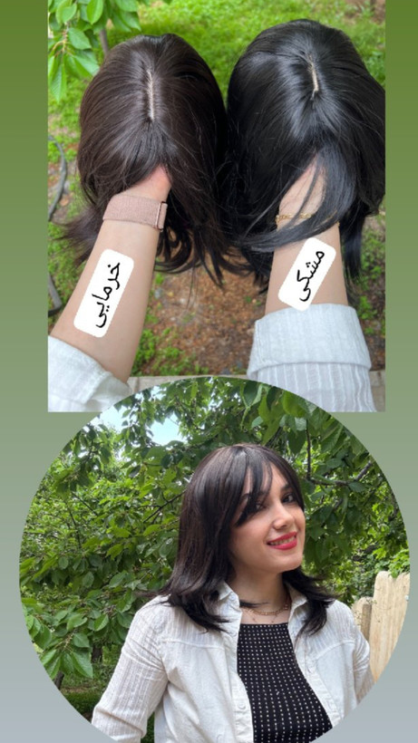 کلاهگیس زنانه مدل لیر فرق پوستی