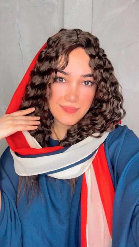 موی آفرو جلوی سری گیره دار