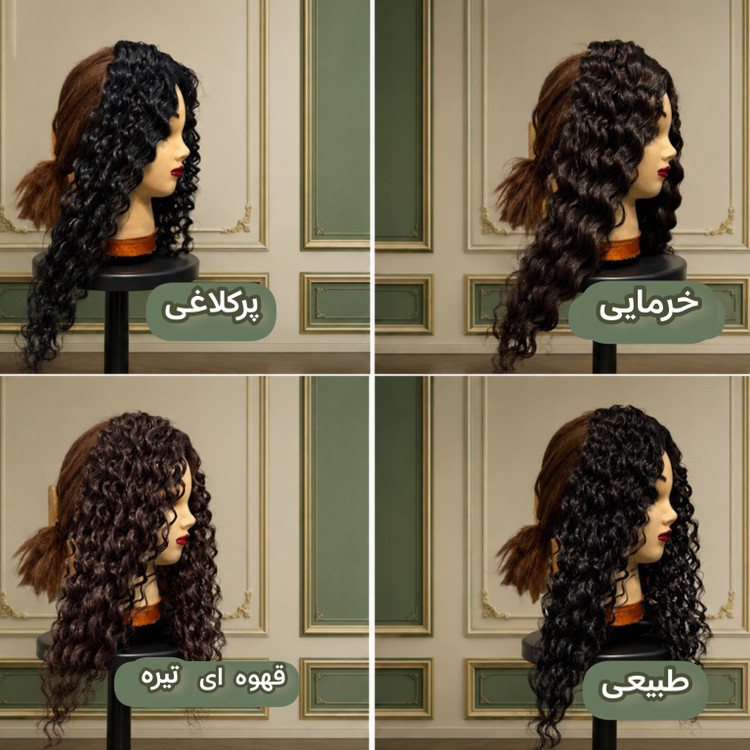 موی آفرو جلوی سری گیره دار