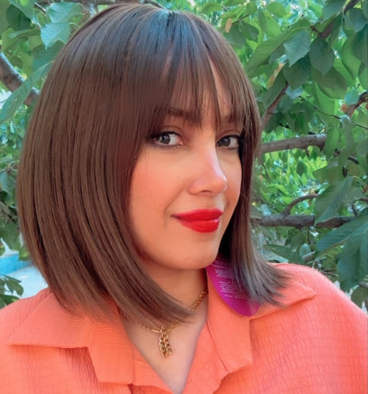 کلاهگیس زنانه فرق پوستی مدل مصری